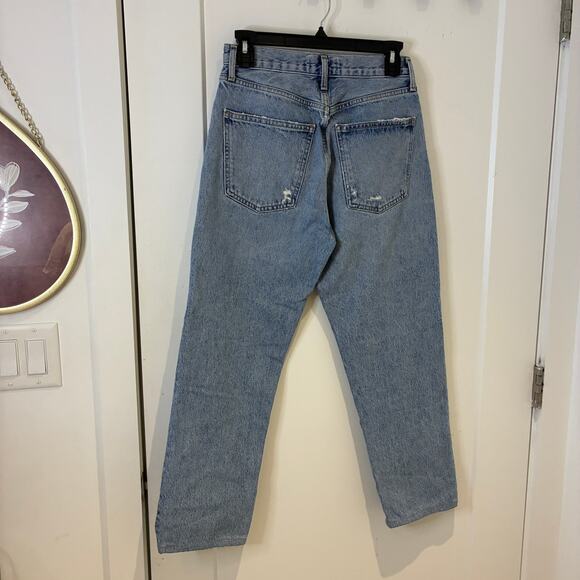 Agolde The 90's Pinch Waist Cropped Jeans Sz 26 - Picture 5 of 12